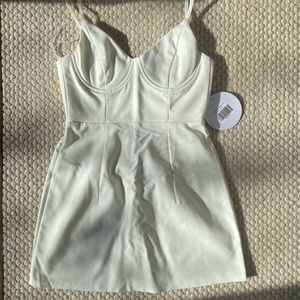 Princess Polly Novella Mini Dress White!